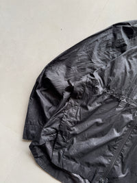 ADIDAS BLACK PACKABLE HOODED JACKET - M