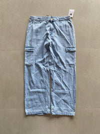 MULTI POCKET BAGGY DENIM - M