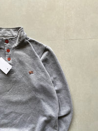 BURBERRY LONDON QUARTER ZIP SWETER - M
