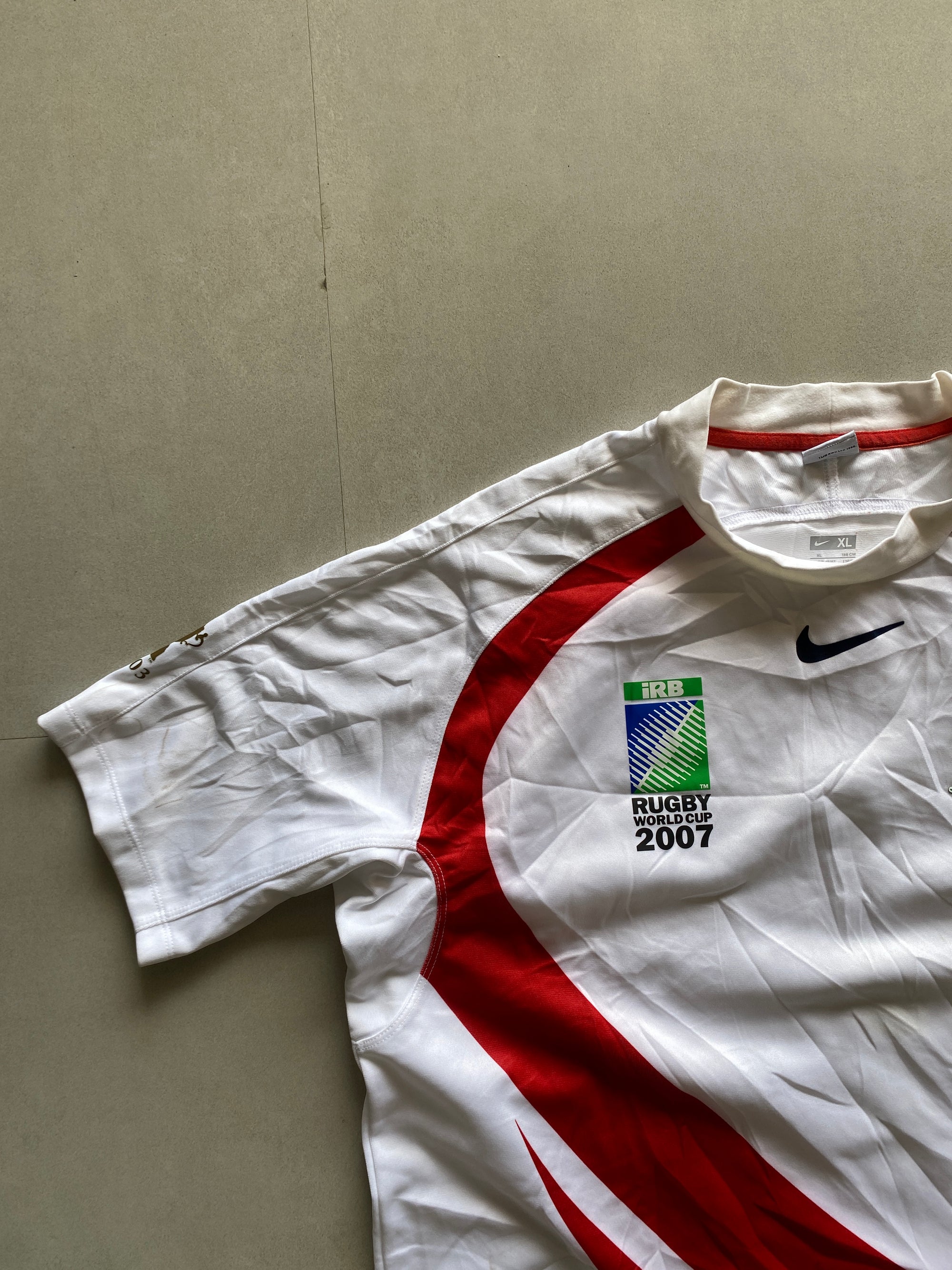 2007 ENGLAND RUGBY JERSEY - XL