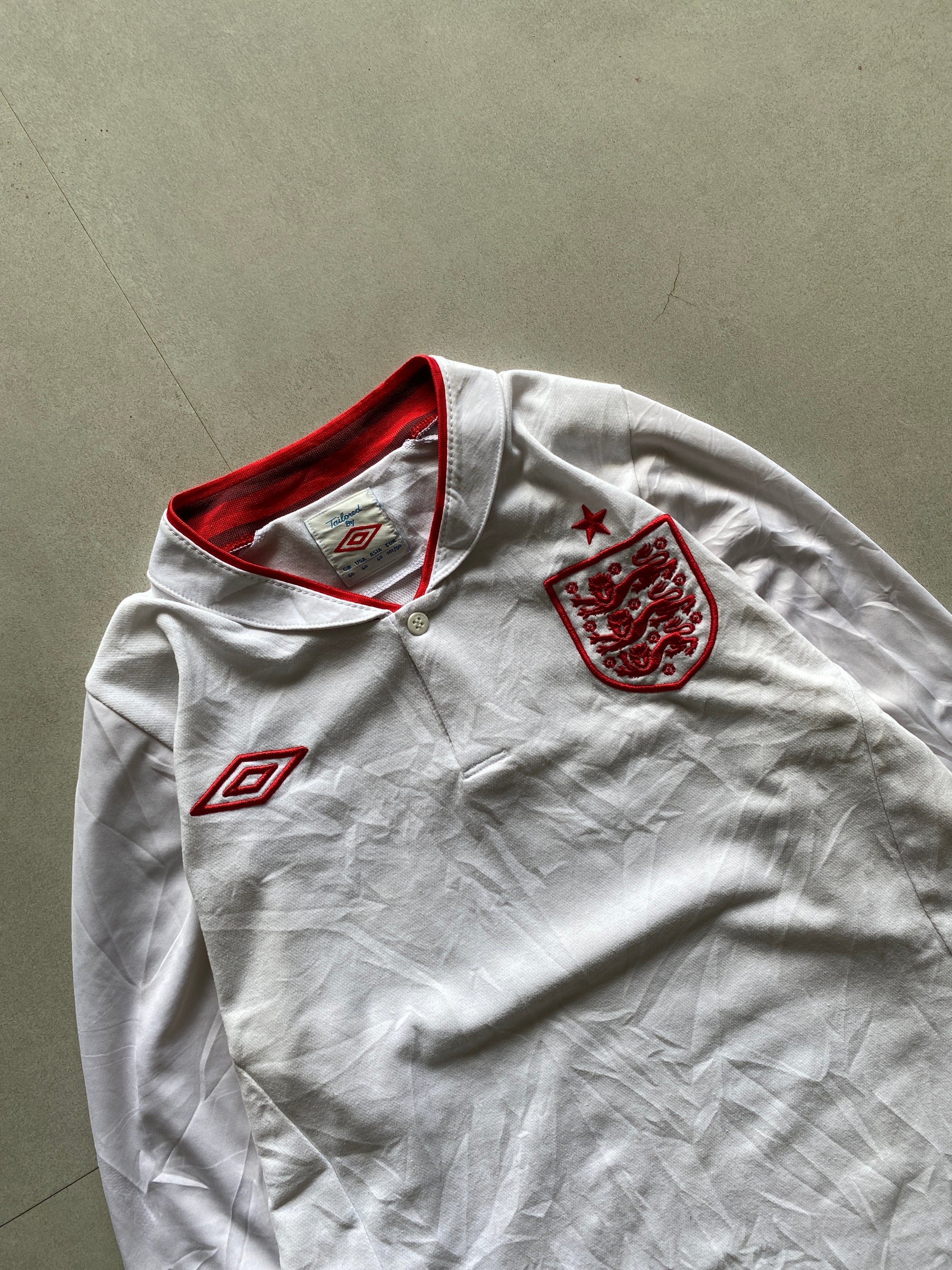 2012 UMBRO ENGLAND FULL SLEEVE JERSEY - M