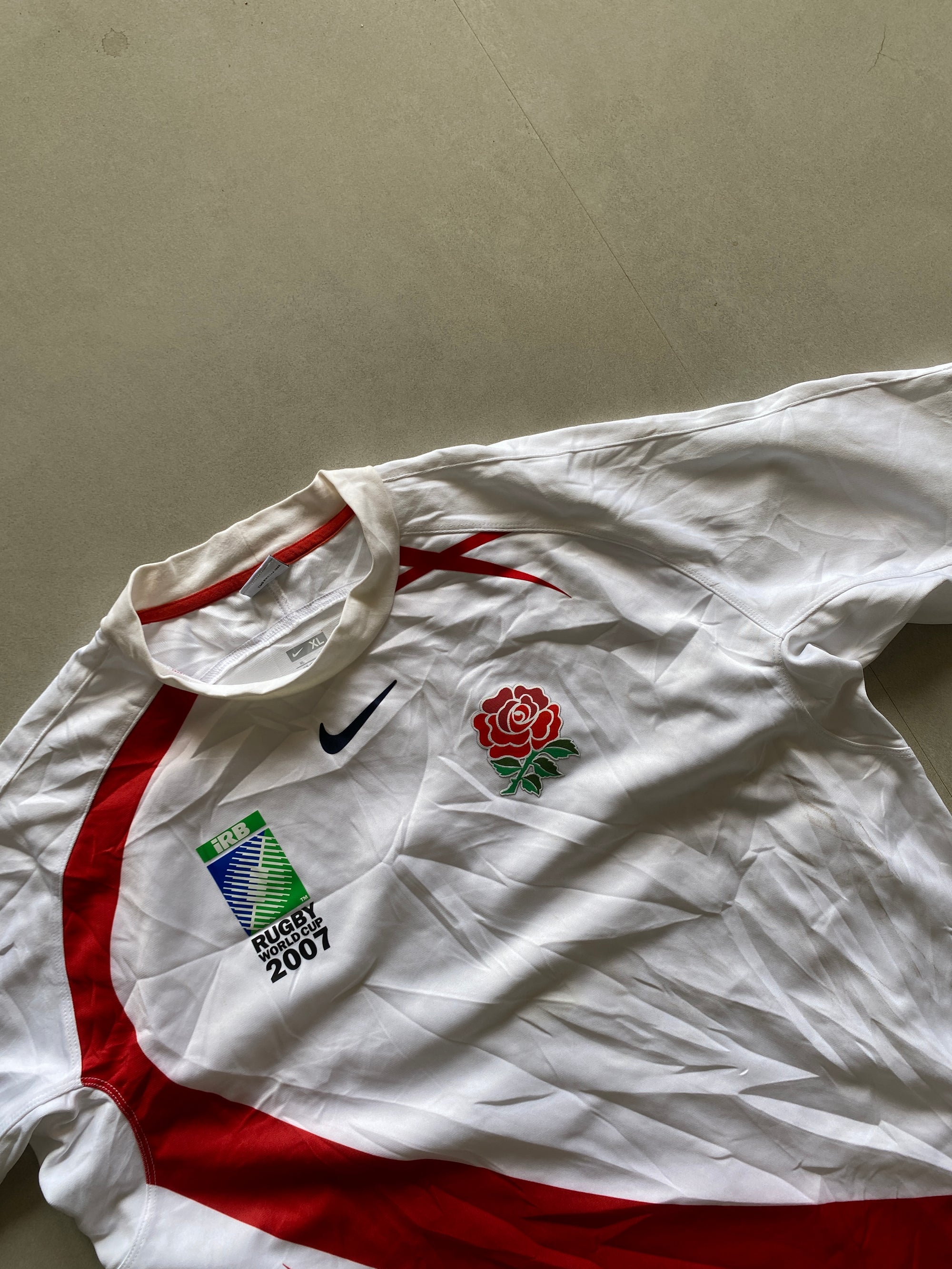 2007 ENGLAND RUGBY JERSEY - XL
