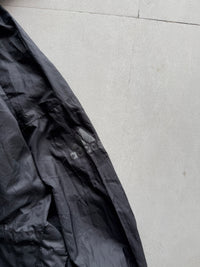 ADIDAS BLACK PACKABLE HOODED JACKET - M