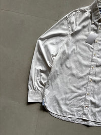 TOMMY HILFIGER WHITE SOLID FORMAL SHIRT - L