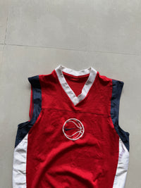 VINTAGE NIKE CENTER SWOOSH SLEEVELESS JERSEY - XS