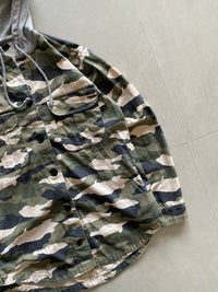 H&M CAMOUFLAGE HOODED JACKET - S