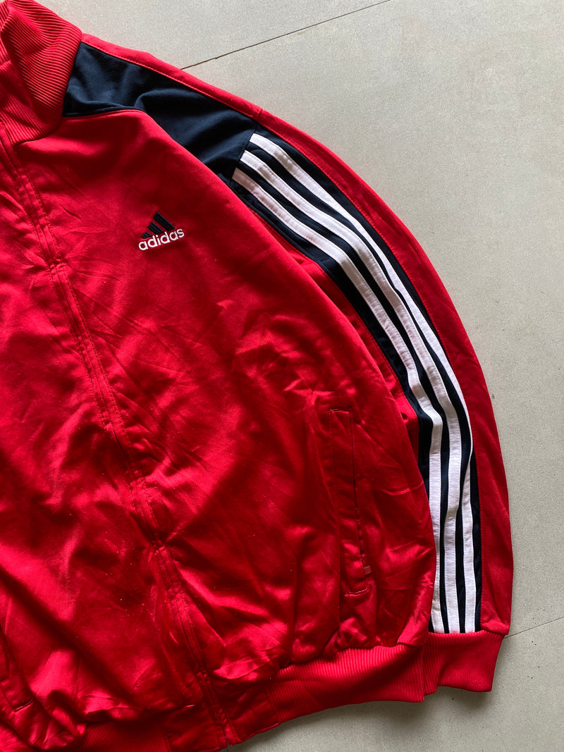 VINTAGE ADIDAS STRIPED JACKET - M