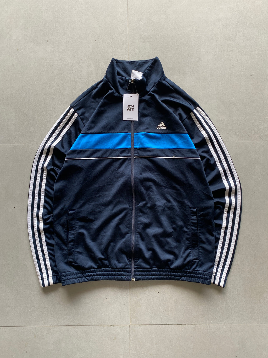ADIDAS STRIPED JACKET - L