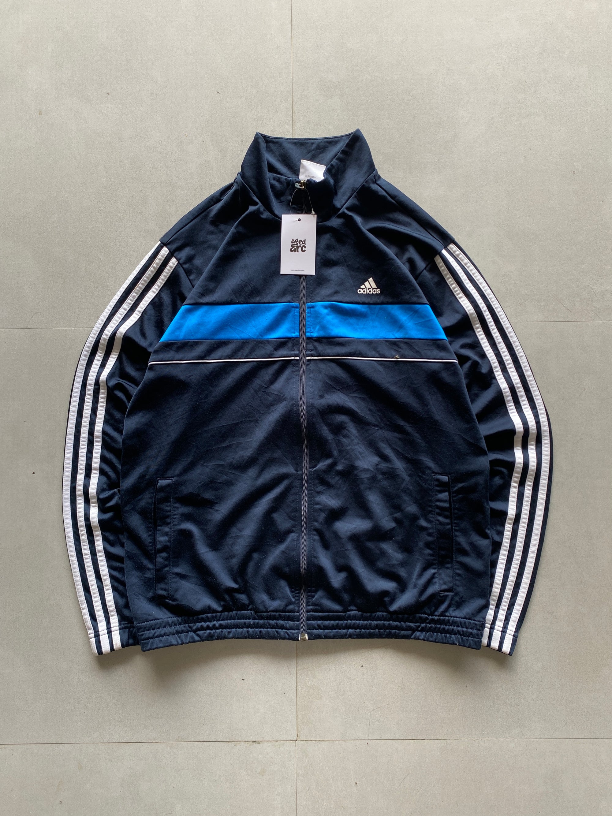 ADIDAS STRIPED JACKET - L