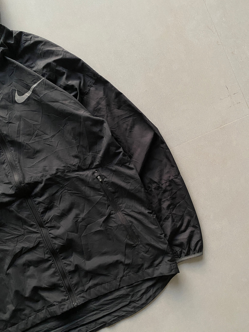 HOODED NIKE RUNNING JACKET - M
