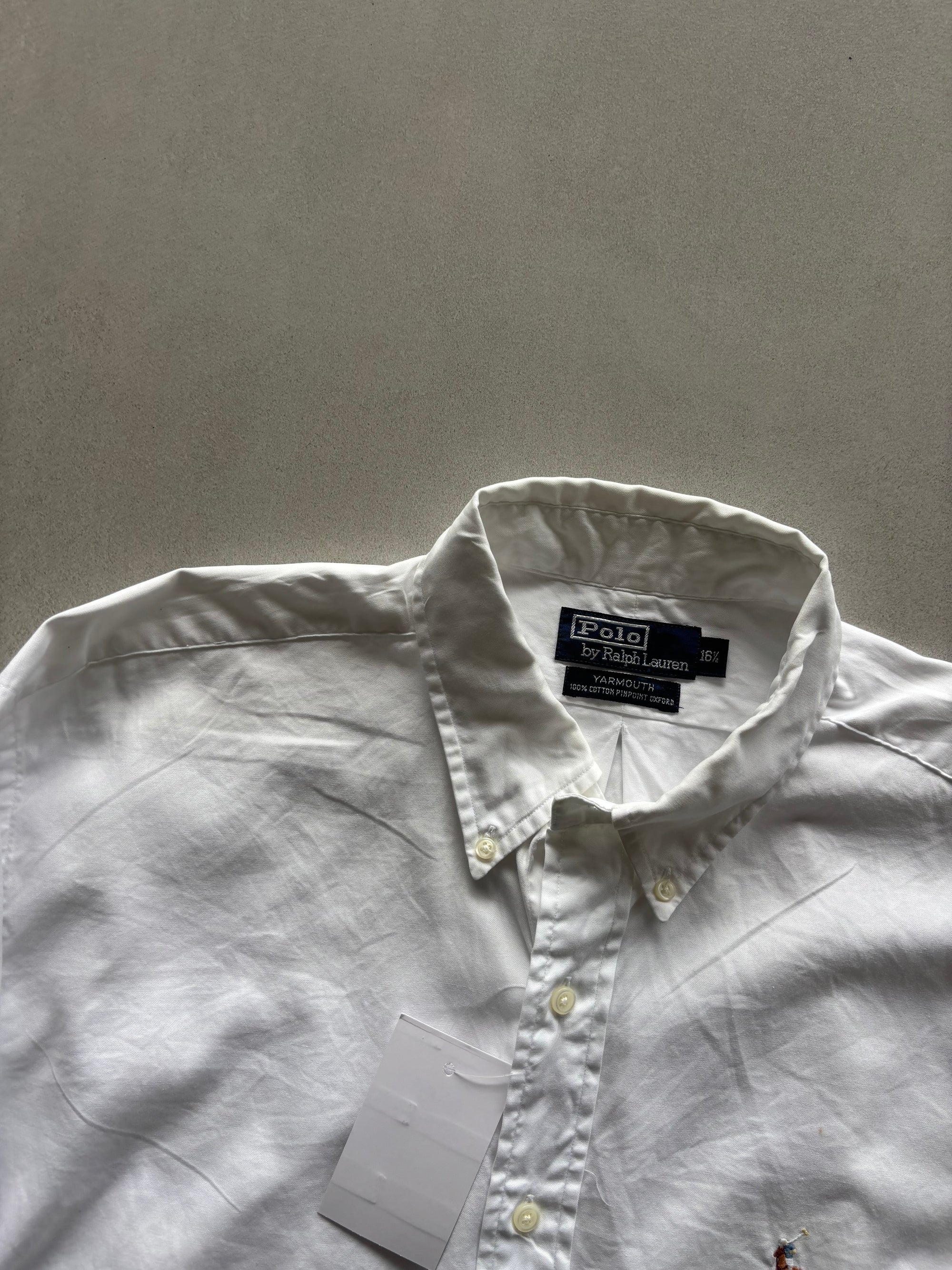 RALPH LAUREN WHITE LOOSE - FIT SHIRT - XXL
