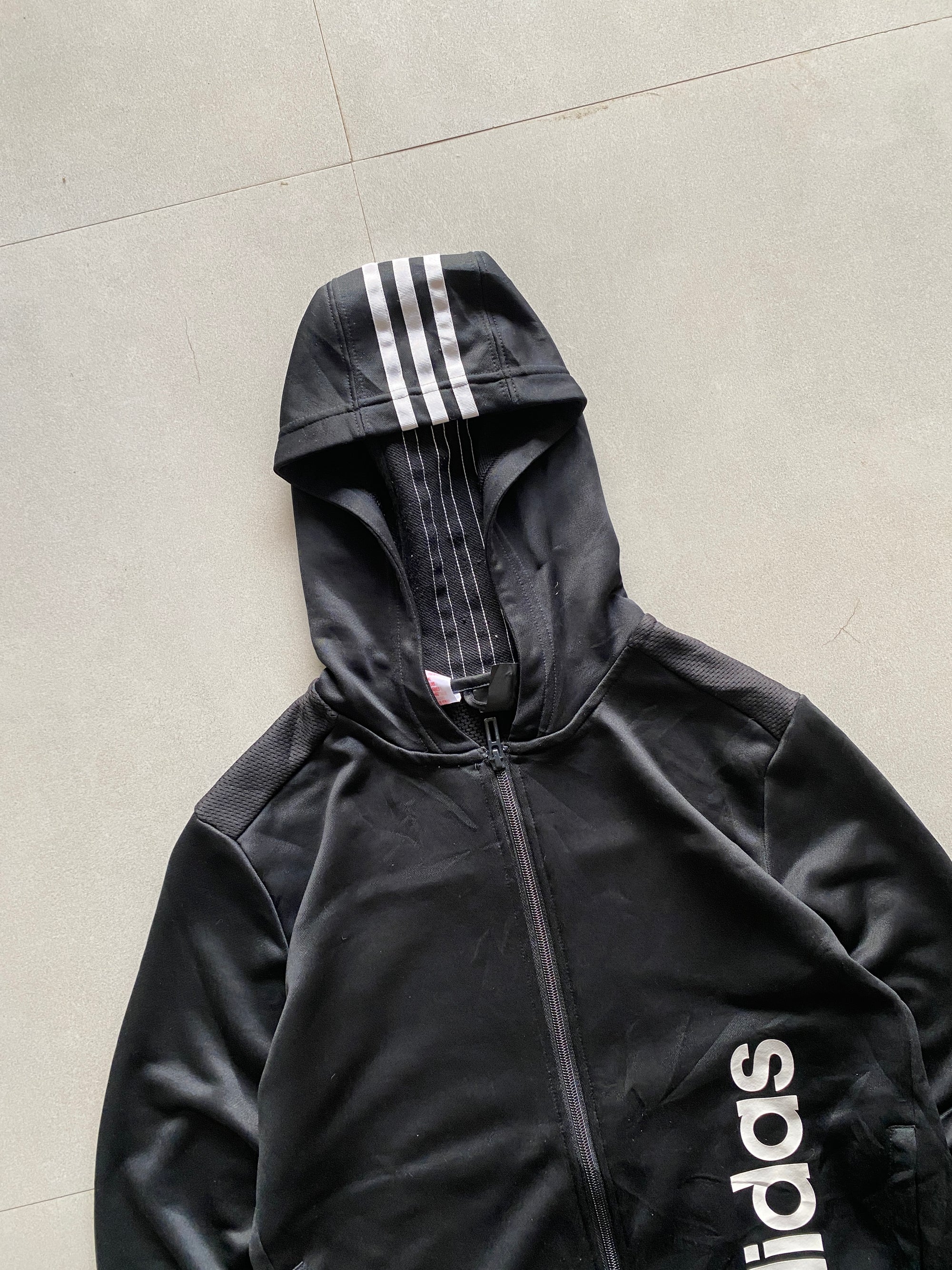 ADIDAS STRIPED SPELL OUT JACKET - XXS