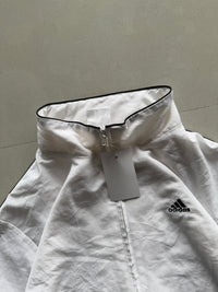 ADIDAS WHITE TRACK JACKET - M