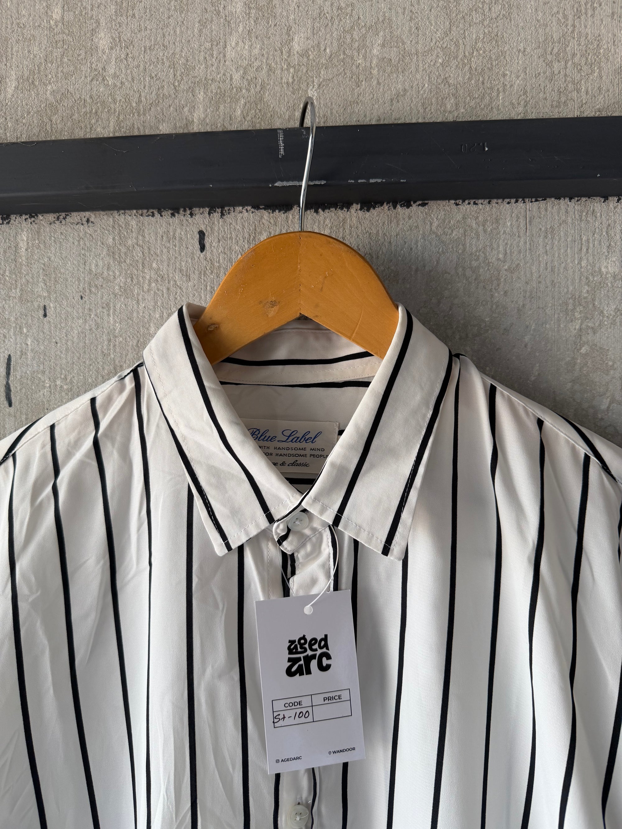 BLUE LABEL STRIPED SHIRT - L ST100
