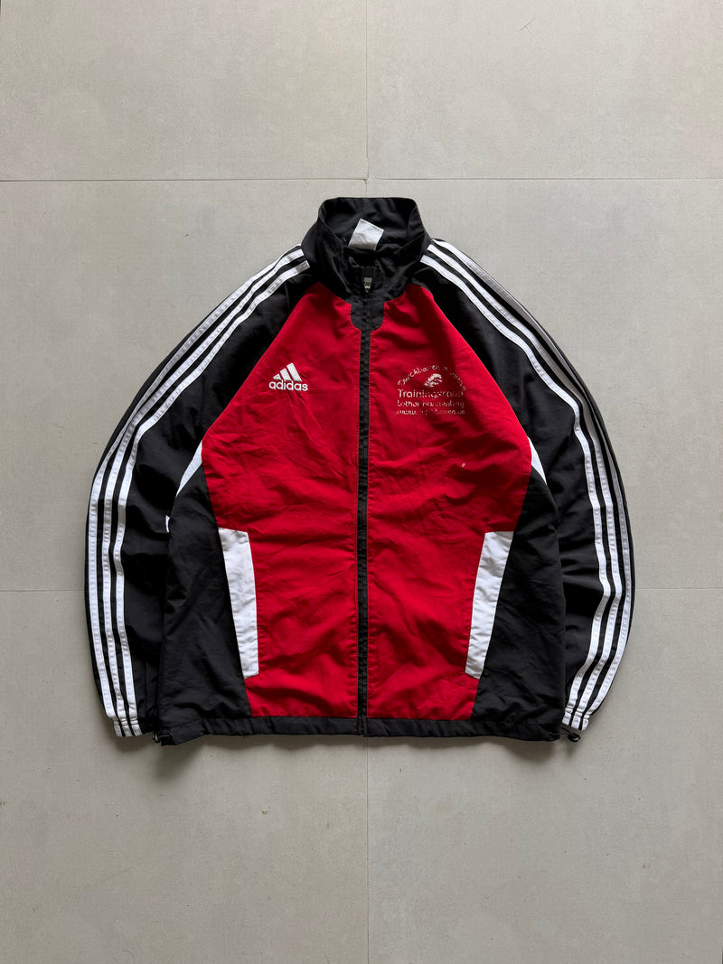 VINTAGE ADIDAS STRIPED JACKET - L
