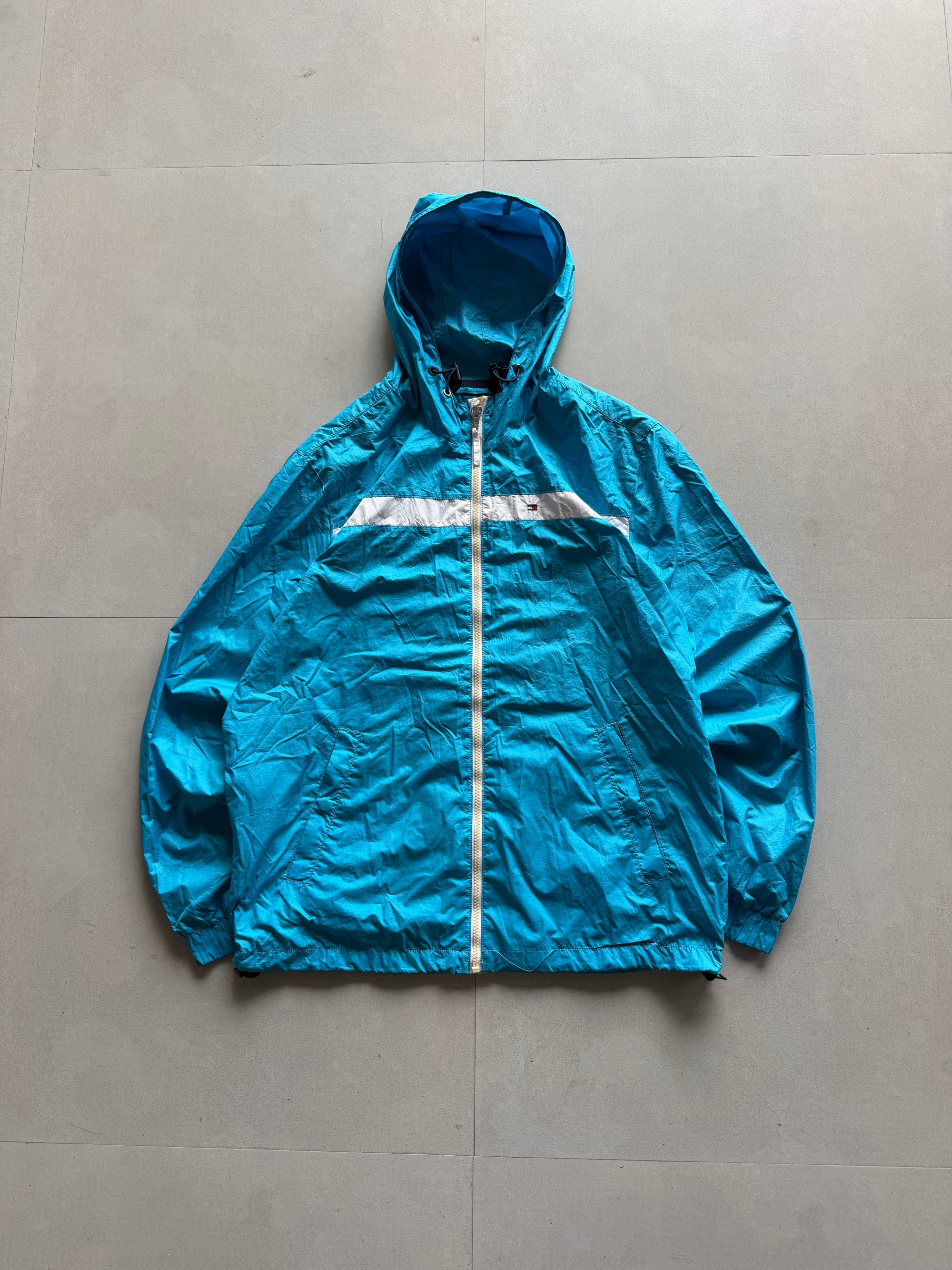 TOMMY HILFIGER HOODED TACTICAL JACKET - L