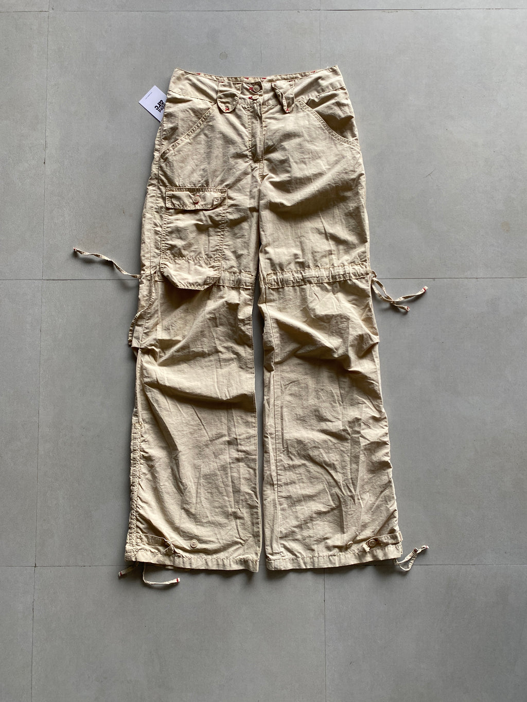 WIDE LEG CARGO PANT - XS