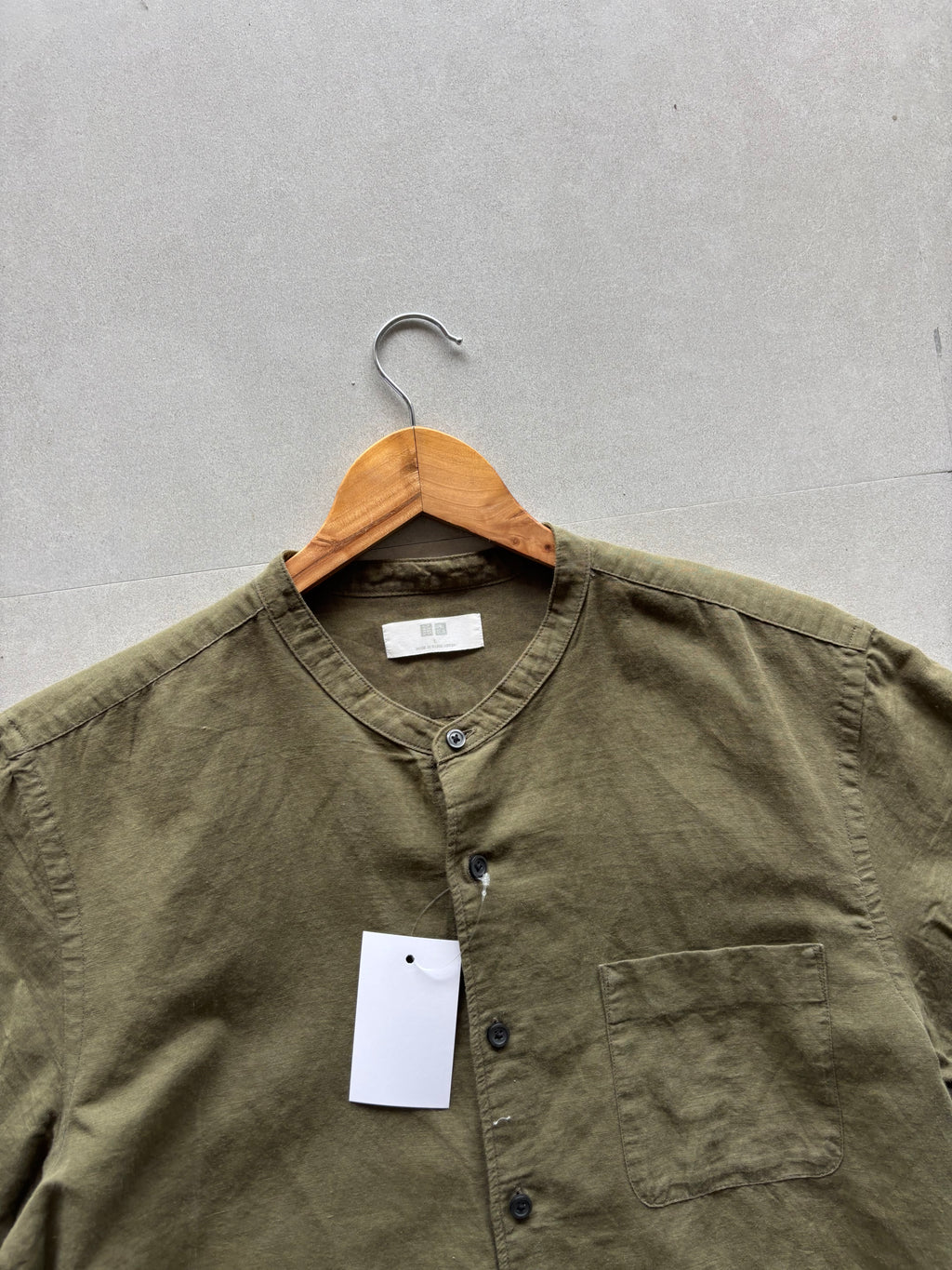 UNIQLO PURE LINEN HALF SLEEVE SHIRT - M