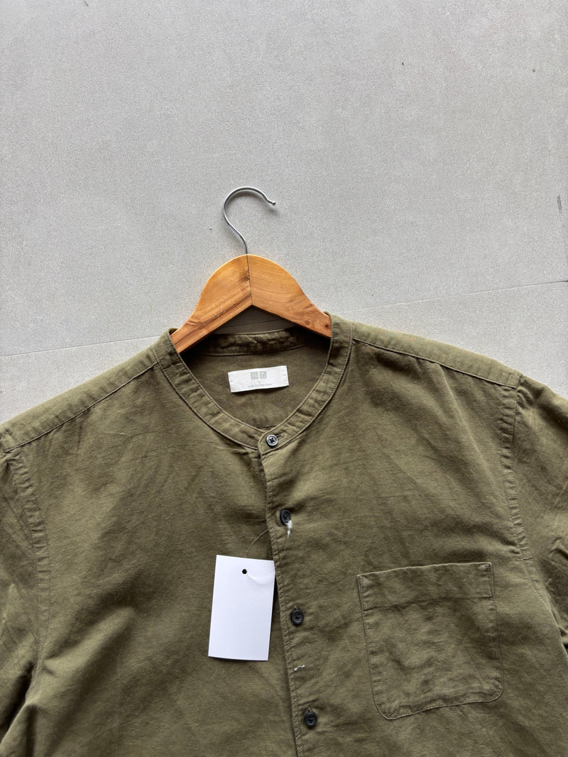UNIQLO PURE LINEN HALF SLEEVE SHIRT - M