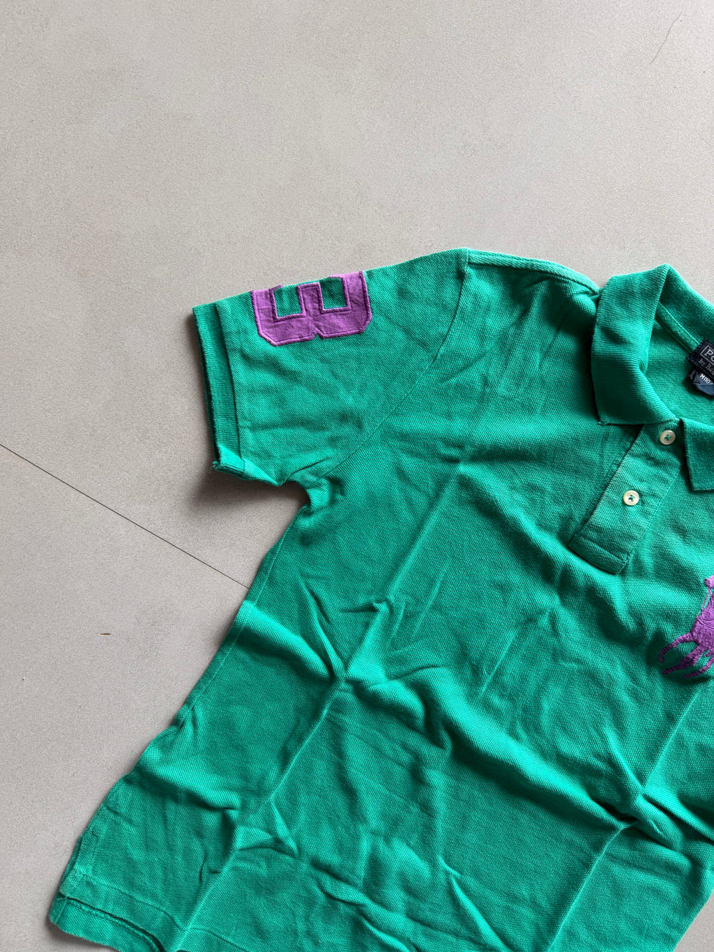 RALPH LAUREN BIG PONY POLO TEE - XXS