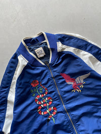 VINTAGE GAP EMBROIDERY BOMBER JACKET - XL