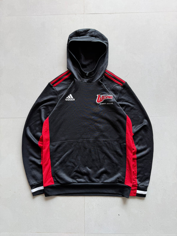 ADIDAS STRIPED HOODIE - S