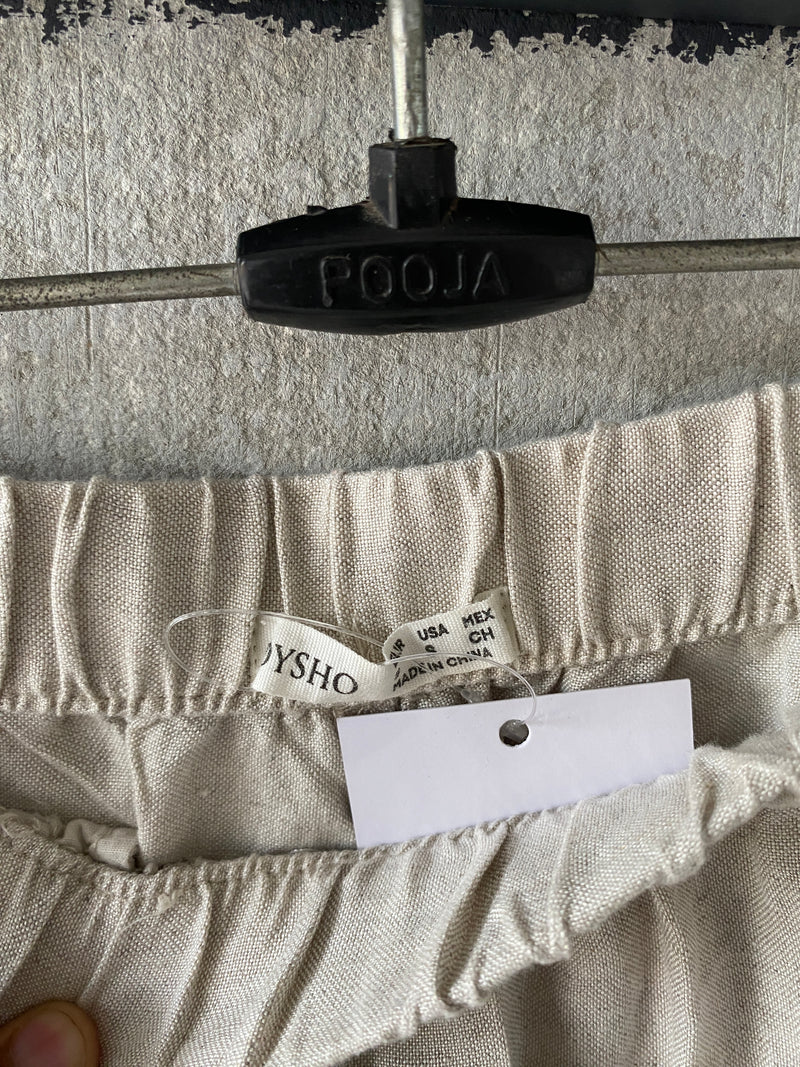BAGGY LINEN PANT - S