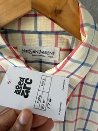 YSL CHECKERED SHIRT ST176 - L