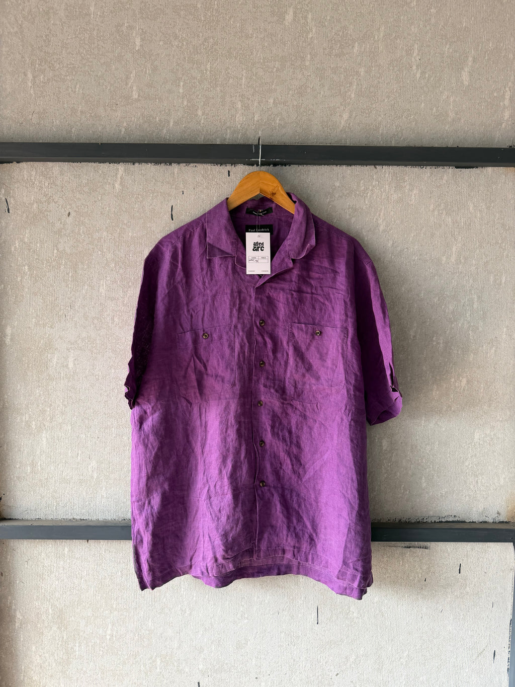 PAUL FREDRICK LINEN SHIRT SLN93 - XL