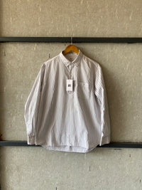 UNIQLO STRIPED MID PLACKET SHIRT - L
