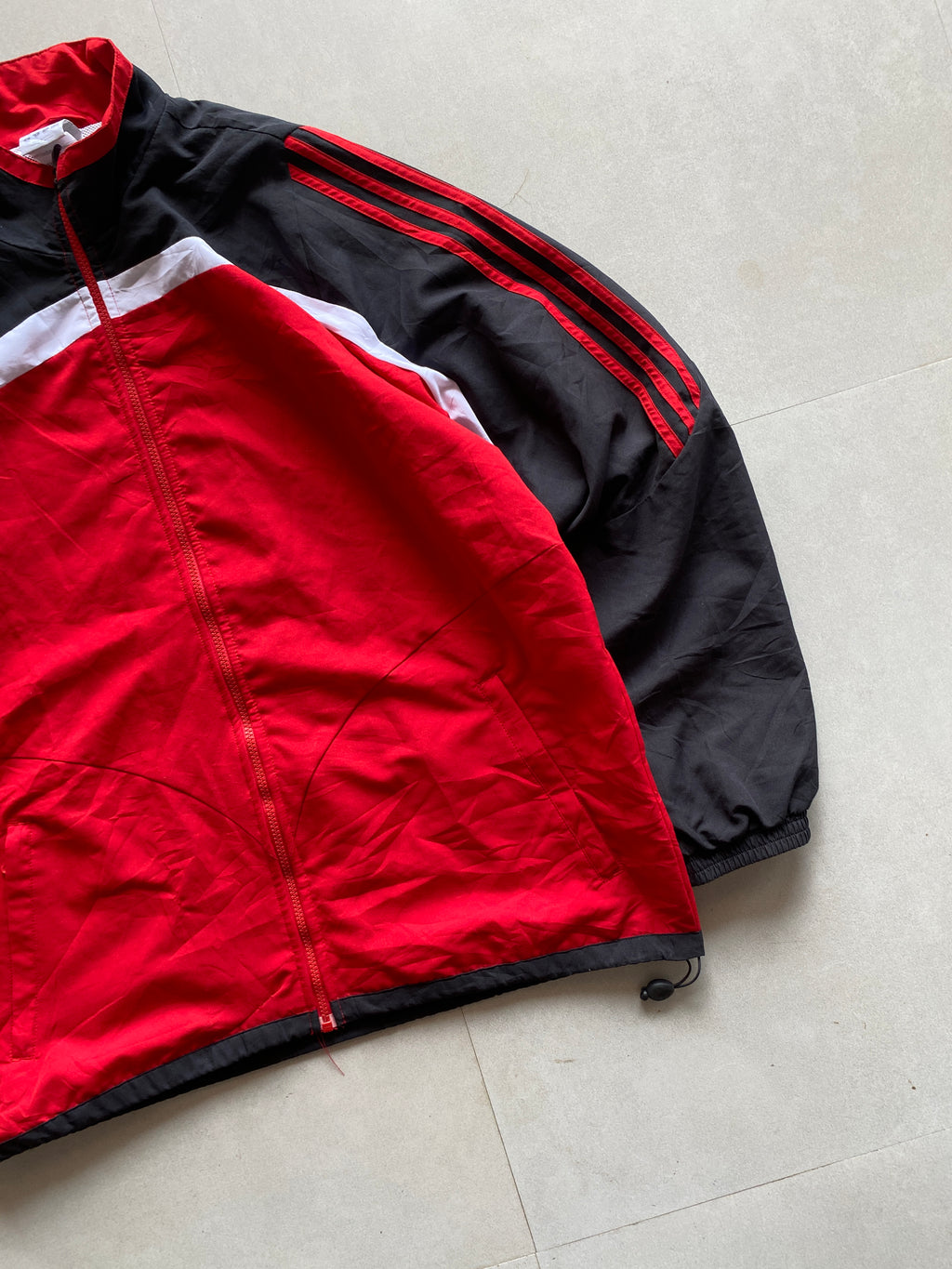 VINTAGE ADIDAS STRIPED JACKET - XL