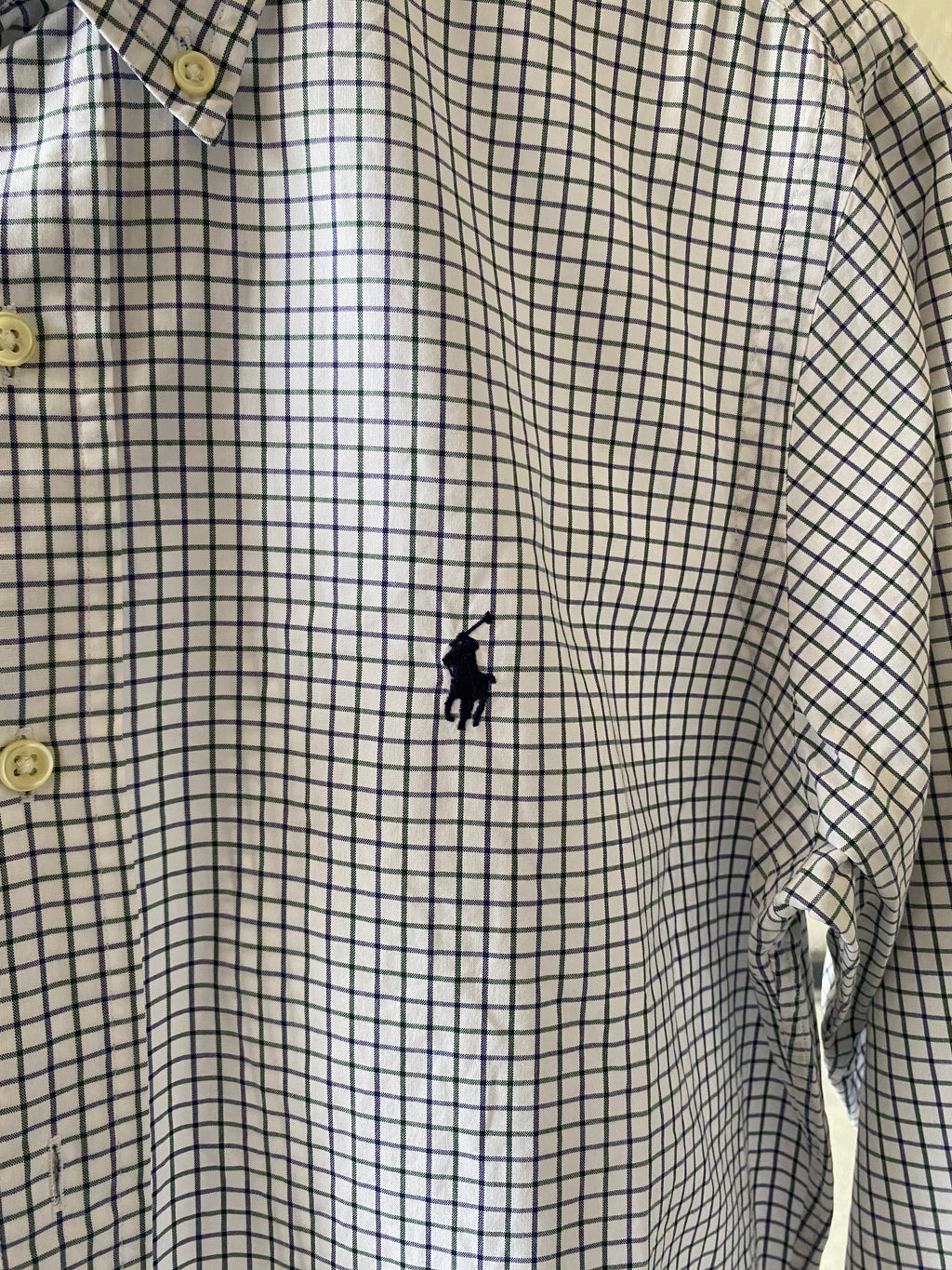 RALPH LAUREN CHECKED SHIRT - M