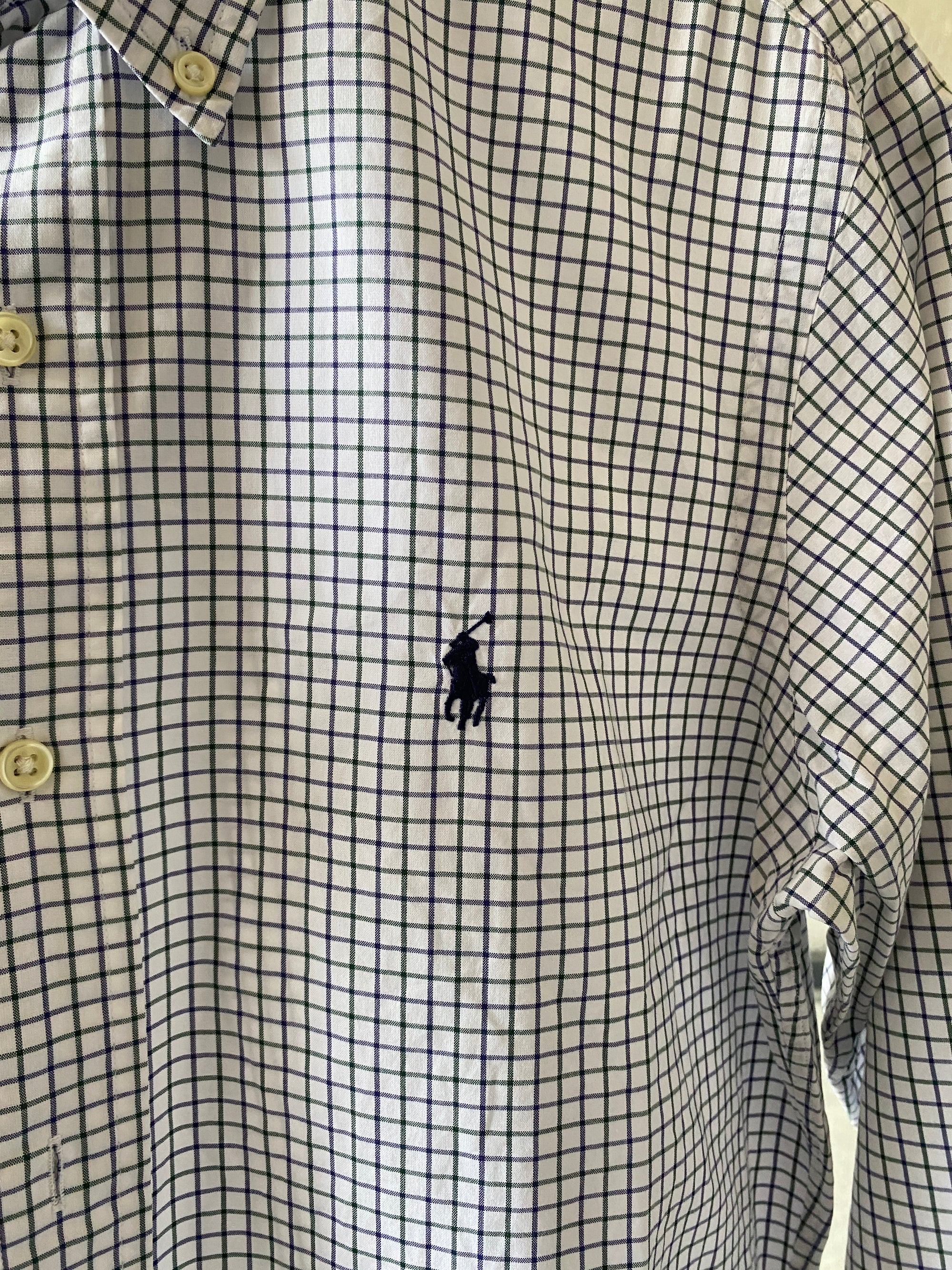 RALPH LAUREN CHECKED SHIRT - M