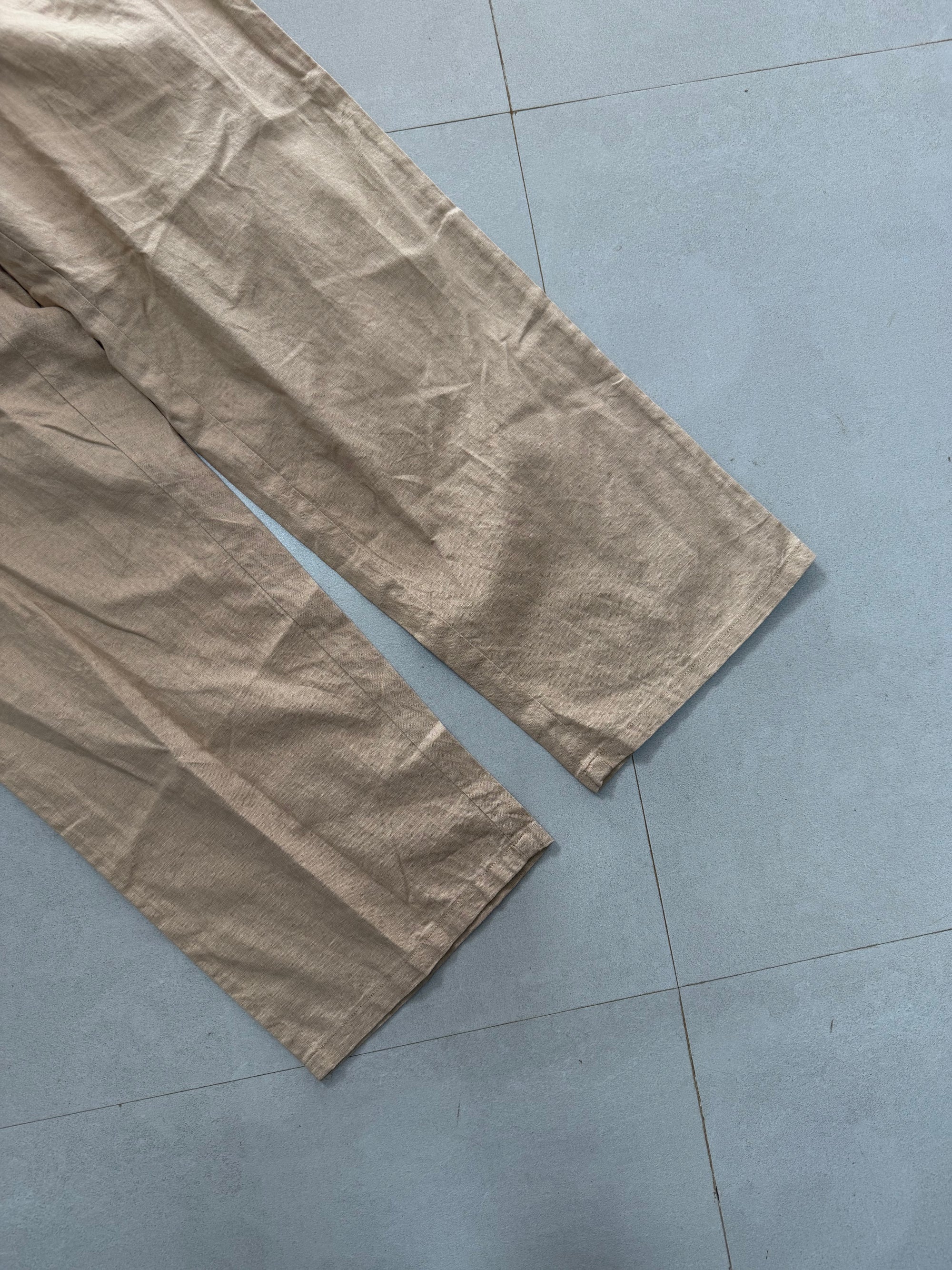 WIDE LEG LINEN PANT LNP47 - M
