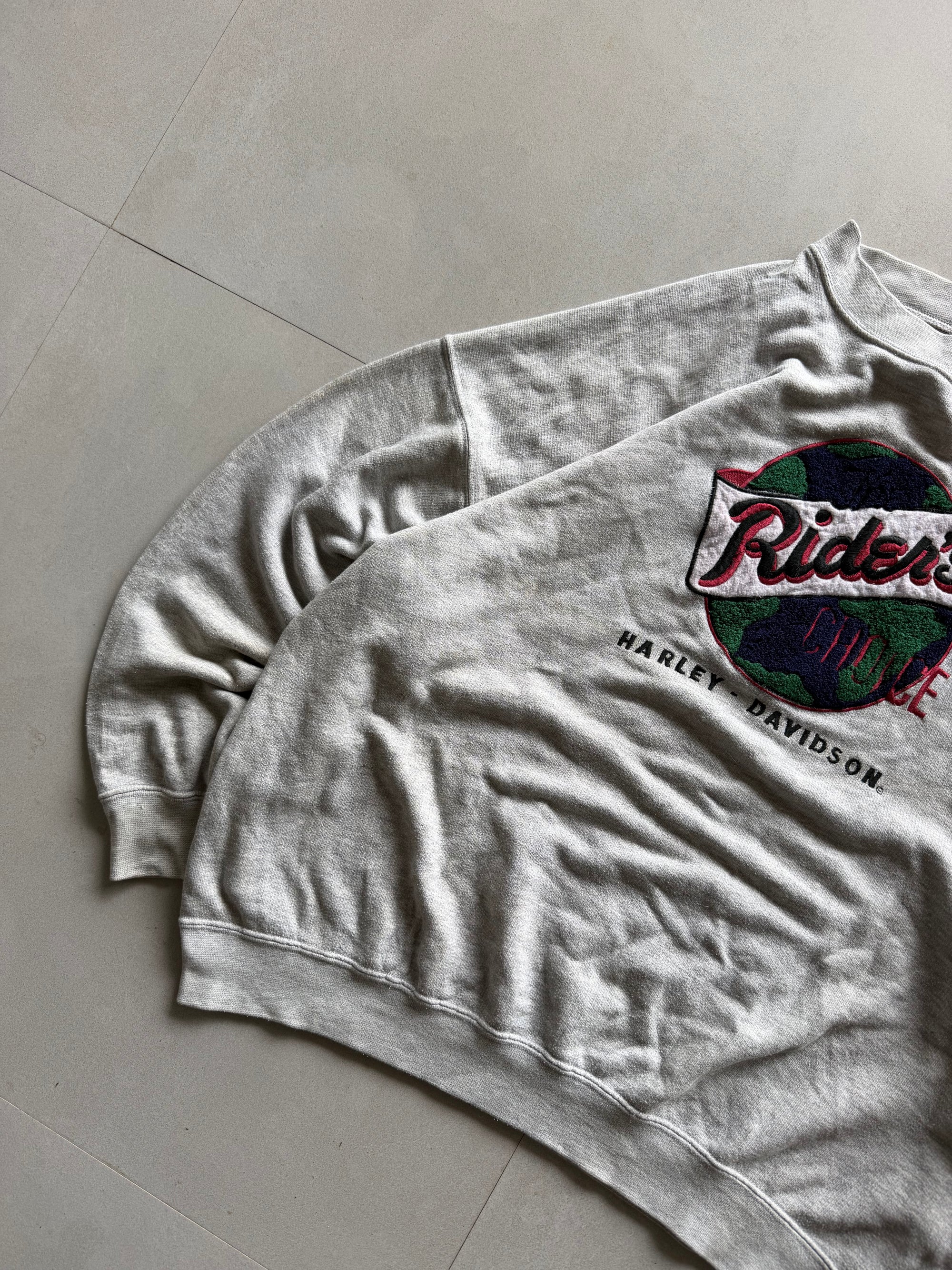 VINTAGE HARLEY DAVIDSON RIDERS SWEATSHIRT - XL