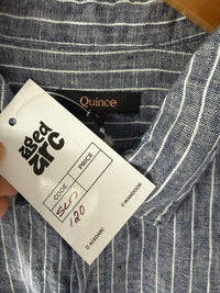 QUINCE LINEN STRIPED SHIRT SLN120 - L