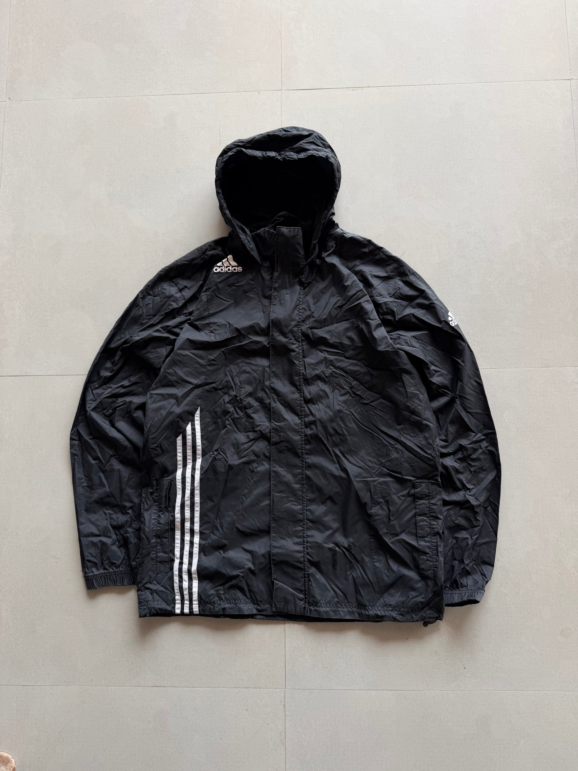 VINTAGE ADIDAS STRIPED JACKET - L