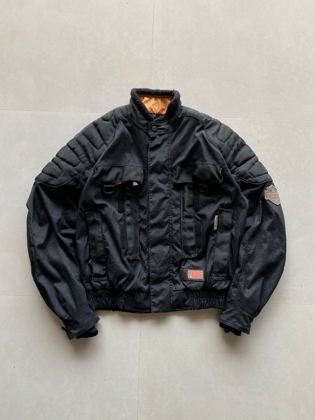 VINTAGE HARLEY DAVIDSON FXG MOTORCYCLE JACKET - XL