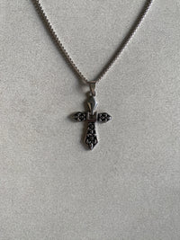 AZITA GOTHIC CROSS PENDANT CHAIN
