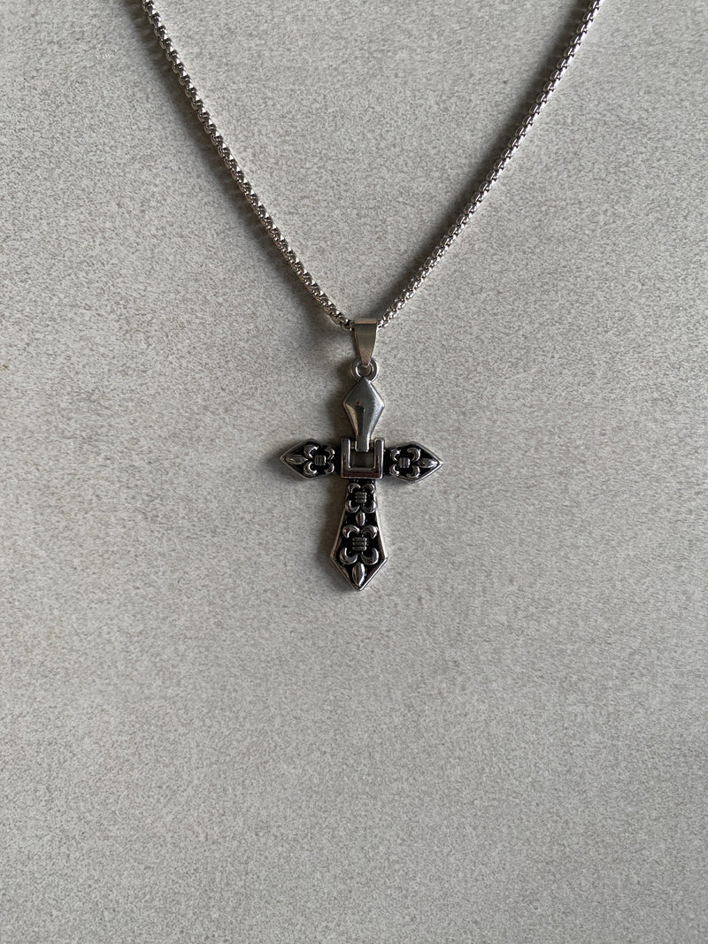 AZITA GOTHIC CROSS PENDANT CHAIN