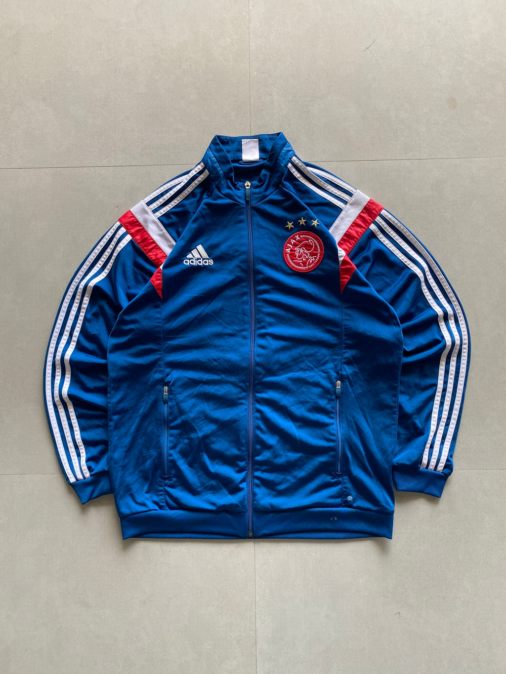 VINTAGE ADIDAS AJAX STRIPED JACKET - L