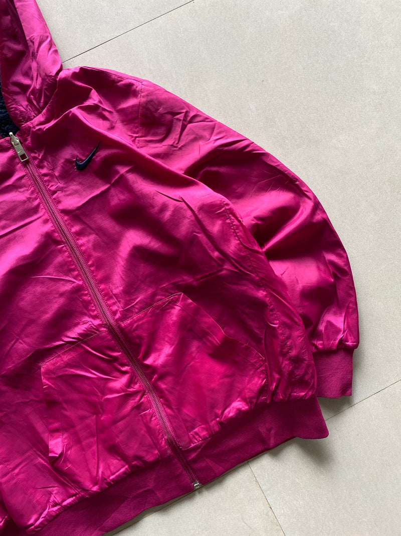 NIKE HOODED REVERSIBLE LIGHT WEIGHT JACKET - XS