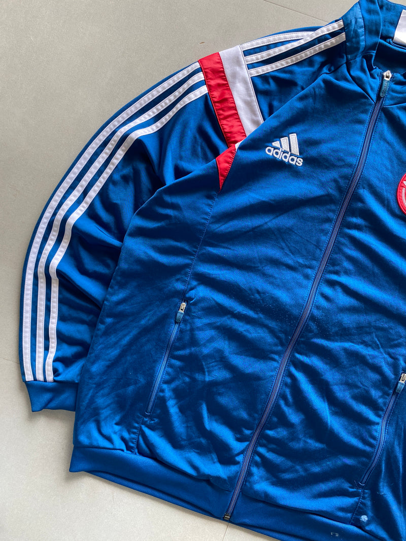 VINTAGE ADIDAS AJAX STRIPED JACKET - L