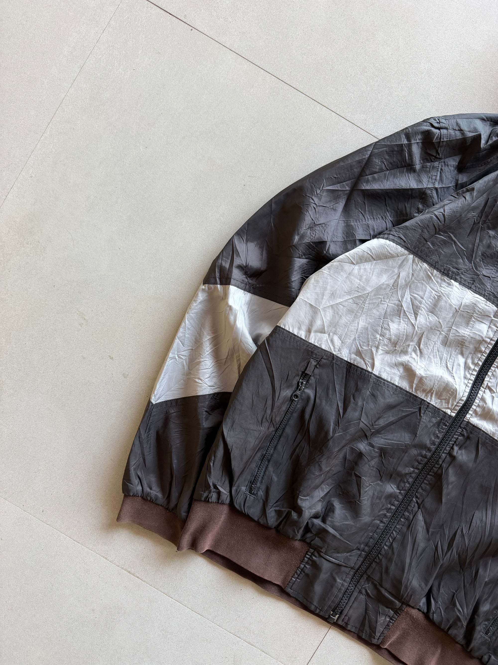 VINTAGE PUMA HOODED JACKET - M