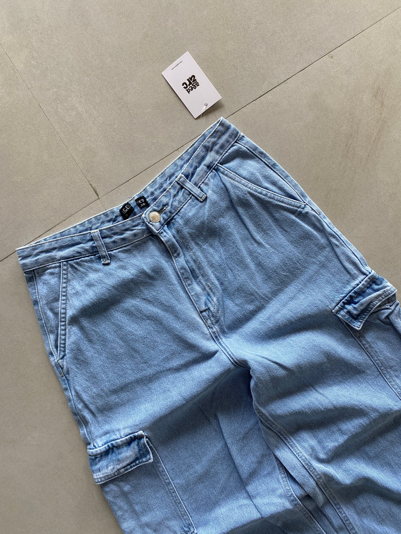 WIDE LEG BAGGY DENIM - M