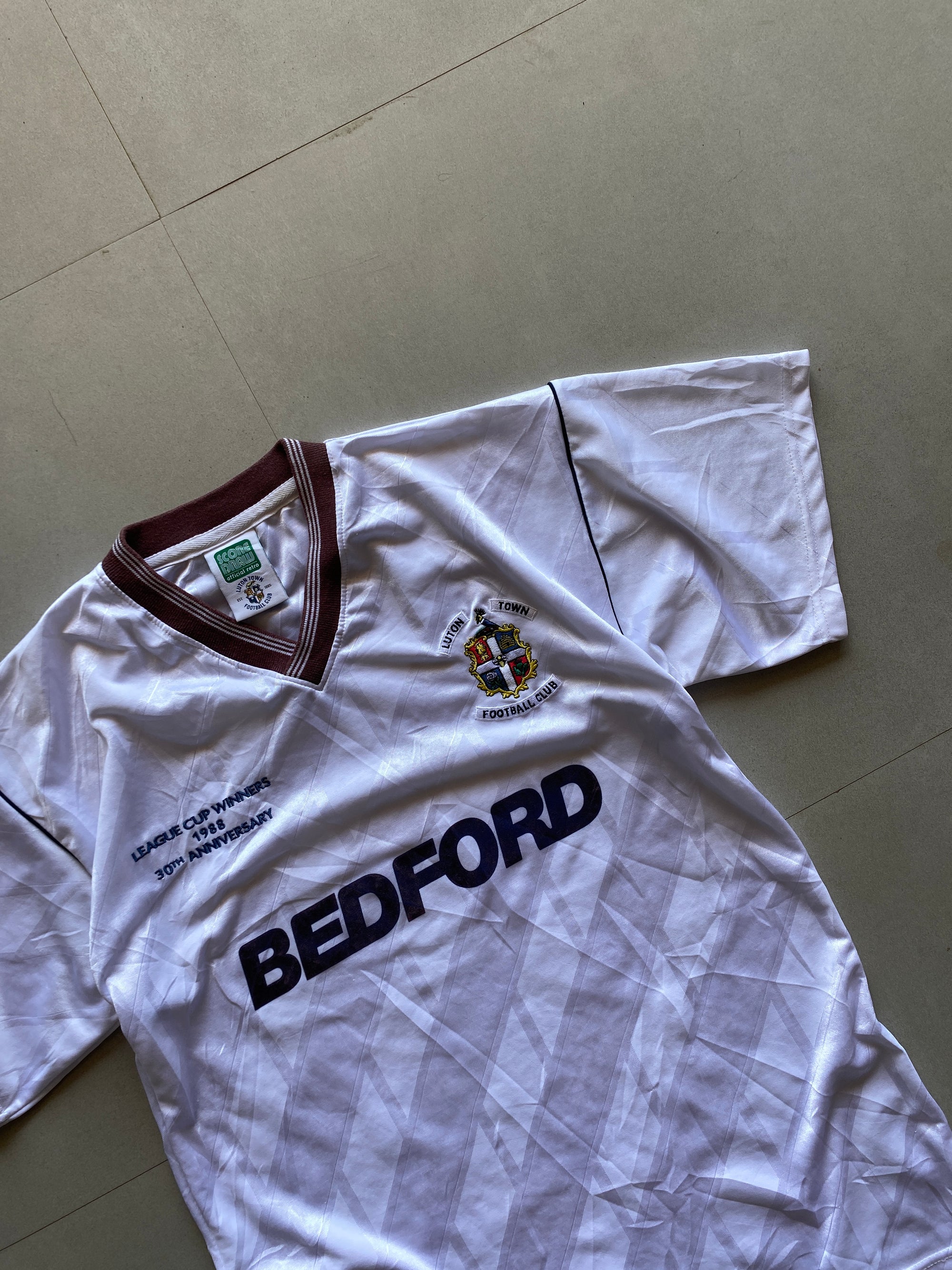 SCORE DRAW LUTON TOWN  REPRODUCTION - S