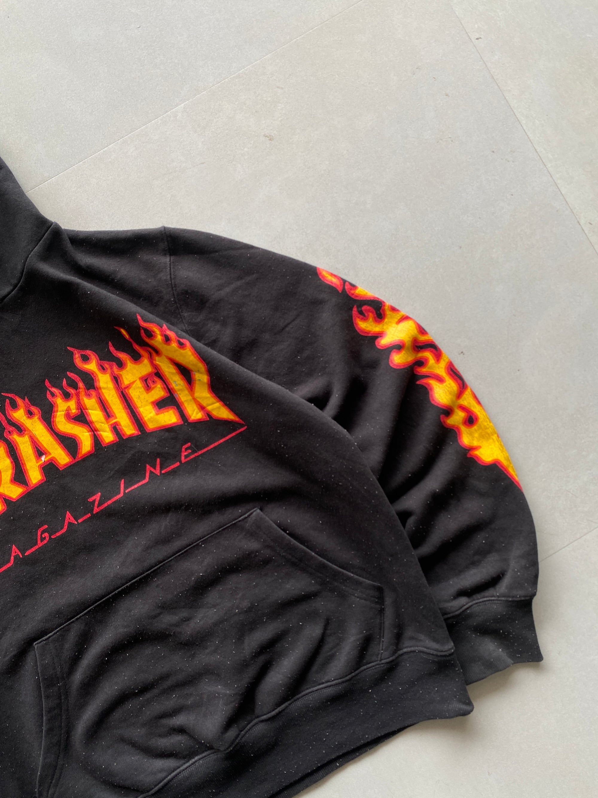 VINTAGE THRASHER MAGAZINE HOODIE - M