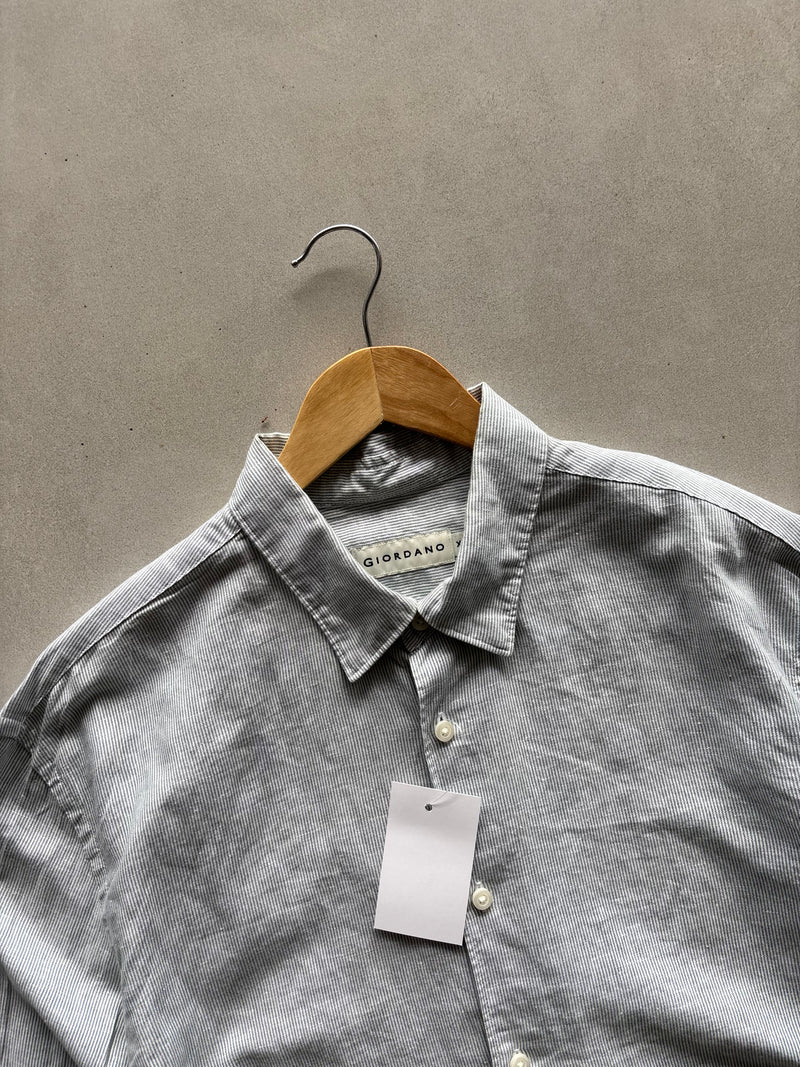GIORDANO STRIPED FORMAL SHIRT - XL