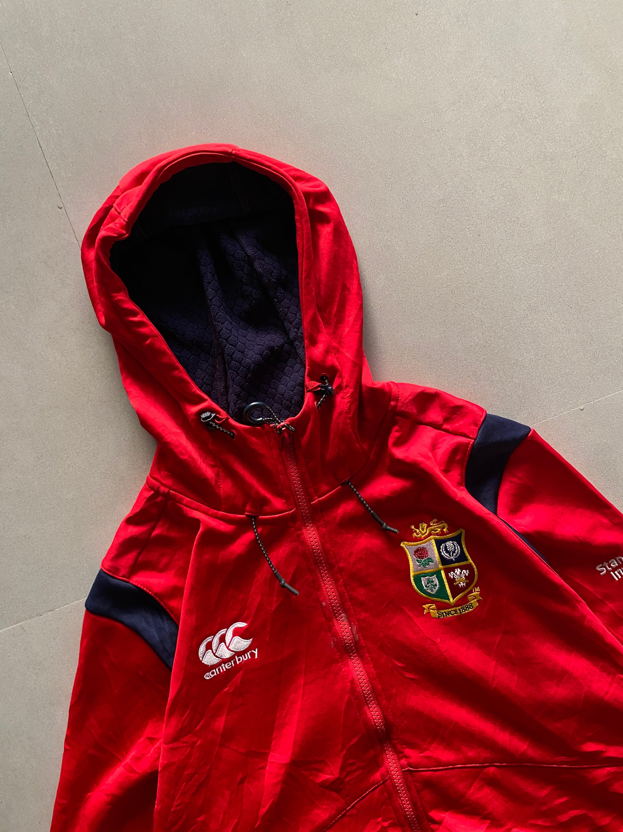2017 CANTERBURY IRISH AND LIONS RUGBY JACKET - L