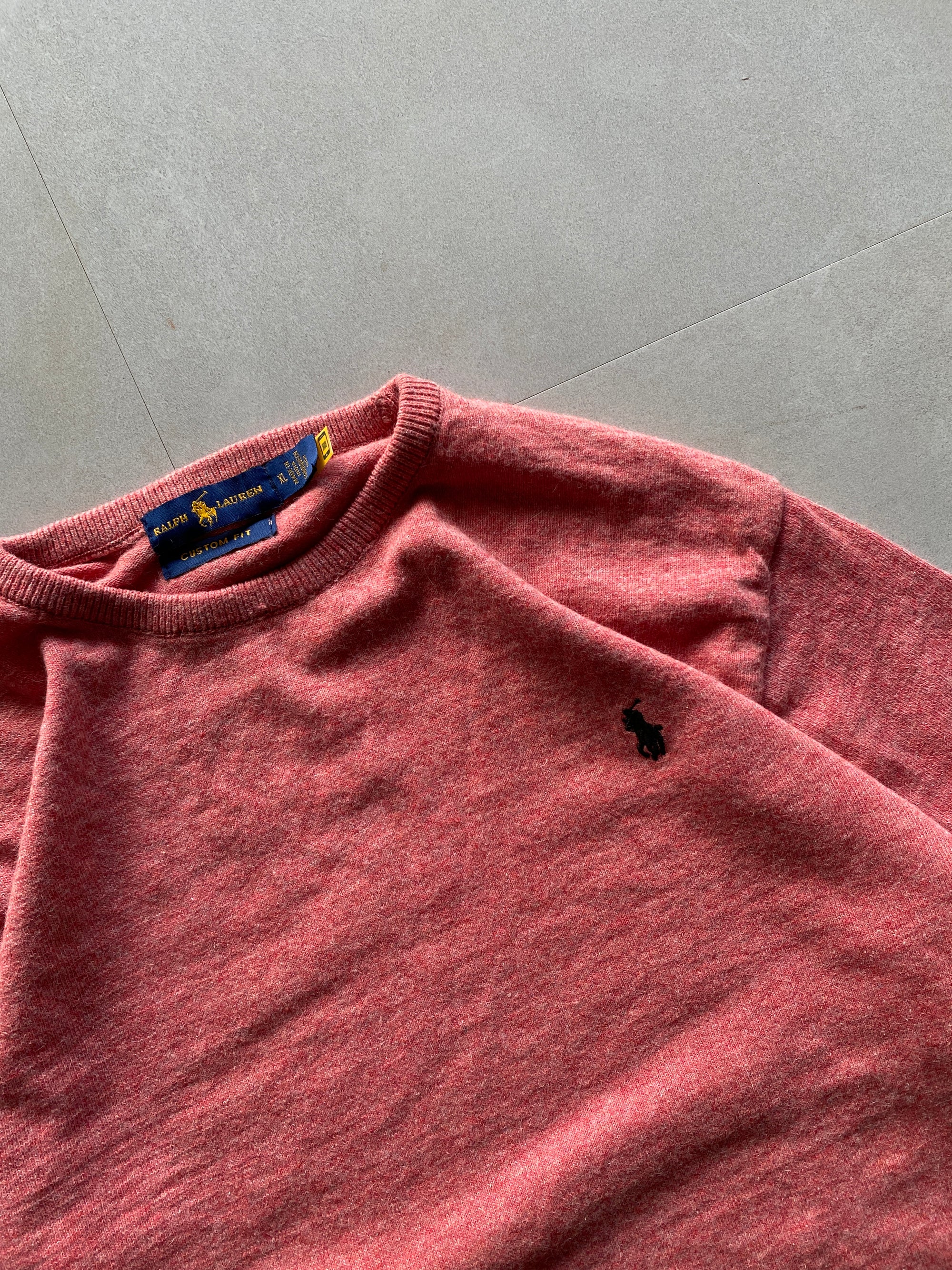 RALPH LAUREN PINK SWEATSHIRT - M
